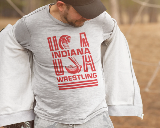 Indiana USA Wrestling Vintage Inspired Long Sleeve Shirt